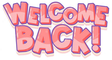 Welcome back!